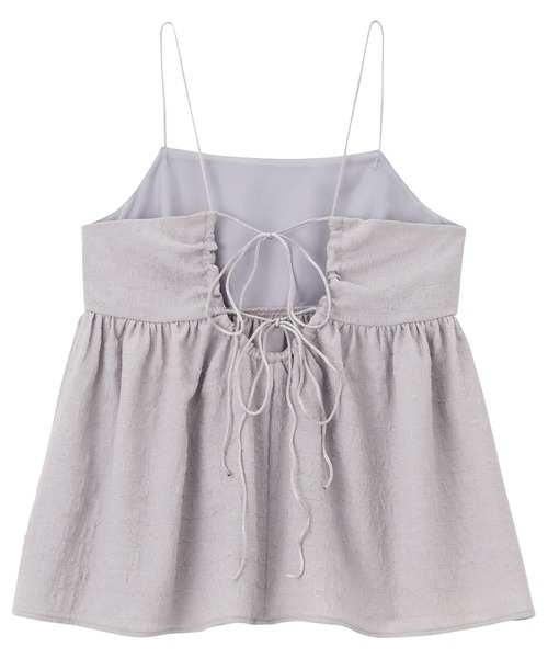 GeeRA（ジーラ）の「ワッシャージャカードキャミビスチェ（キャミソール・レディース・ライトグレー/ブラック・MEDIUM）」の15枚目の写真