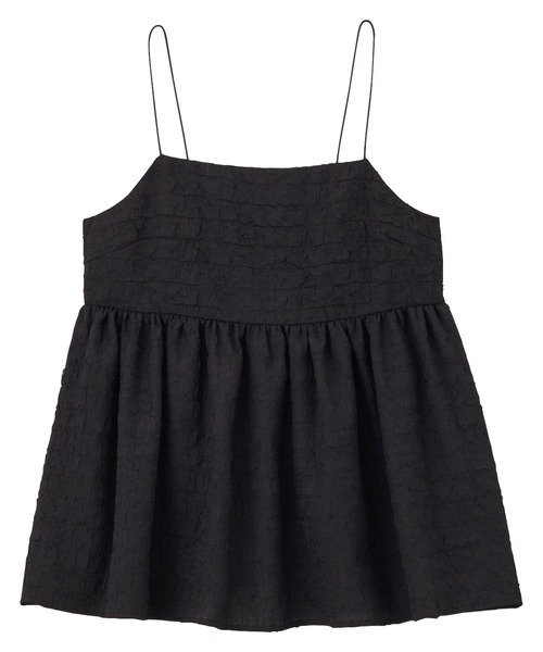 GeeRA（ジーラ）の「ワッシャージャカードキャミビスチェ（キャミソール・レディース・ライトグレー/ブラック・MEDIUM）」の13枚目の写真