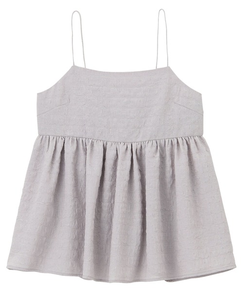 GeeRA（ジーラ）の「ワッシャージャカードキャミビスチェ（キャミソール・レディース・ライトグレー/ブラック・MEDIUM）」の14枚目の写真