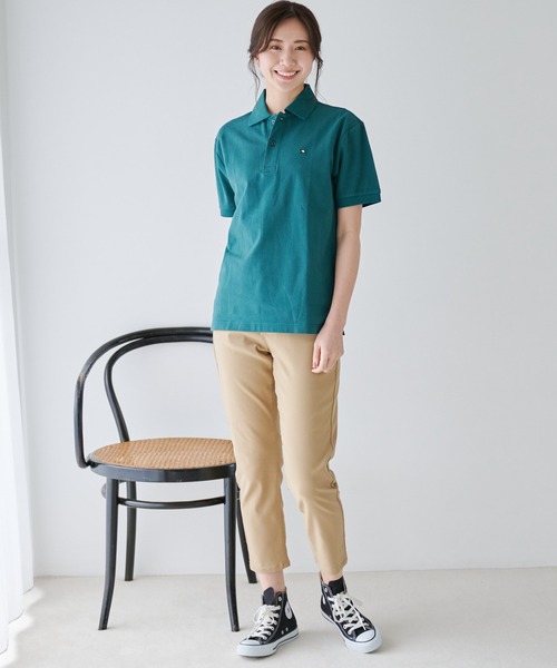 Arnold Palmer（アーノルドパーマー）の「テーパード ストレッチ チノパンツ（チノパンツ・レディース・ネイビー/オフホワイト/ベージュ/ブラック・M/S/L）」の12枚目の写真