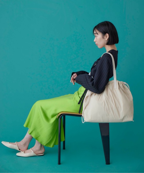 CONTROL FREAK / CTFK(コントロールフリーク)の「CONTROL FREAK(コントロールフリーク)シャドーストライプビッグトート(トートバッグ・レディース・ブラック/ベージュ・FREE)」の20枚目の写真