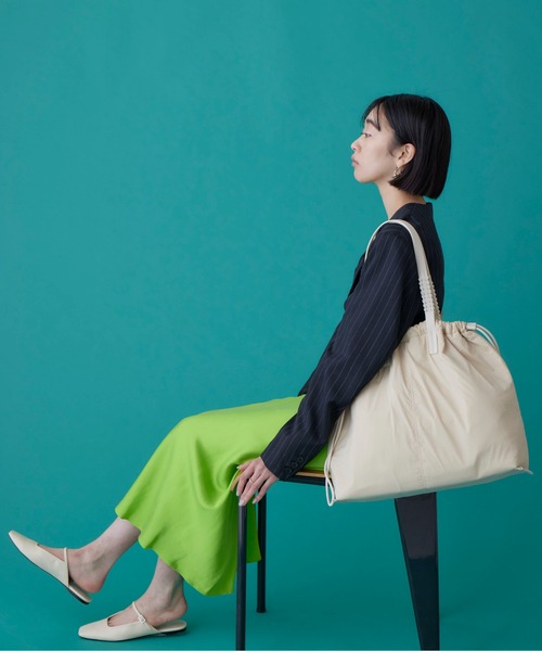 CONTROL FREAK / CTFK(コントロールフリーク)の「CONTROL FREAK(コントロールフリーク)シャドーストライプビッグトート(トートバッグ・レディース・ブラック/ベージュ・FREE)」の21枚目の写真