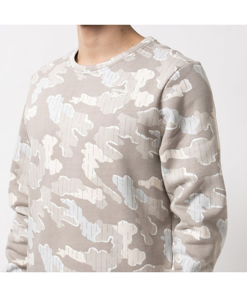 Reebok(リーボック)の「モーション カモ クルーネック / RI MOTION CAMO CREW(Tシャツ/カットソー・メンズ・ブラック/ブラック×ブルー/ベージュ・LARGE/MEDIUM/SMALL/XX-LARGE/X-LARGE)」の9枚目の写真