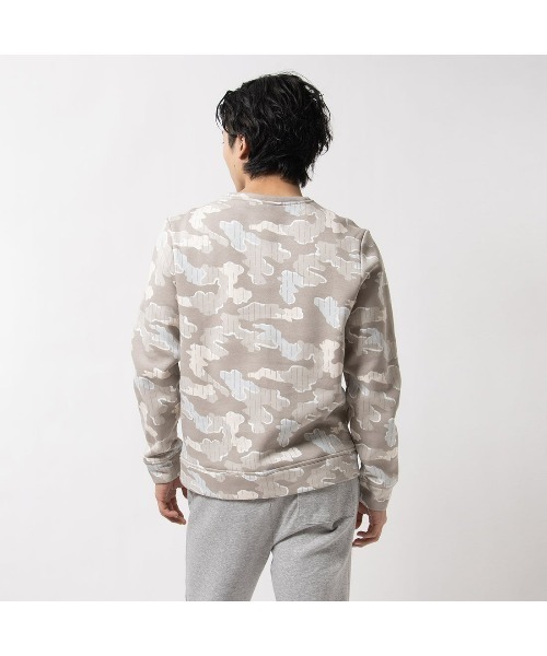 Reebok(リーボック)の「モーション カモ クルーネック / RI MOTION CAMO CREW(Tシャツ/カットソー・メンズ・ブラック/ブラック×ブルー/ベージュ・LARGE/MEDIUM/SMALL/XX-LARGE/X-LARGE)」の8枚目の写真