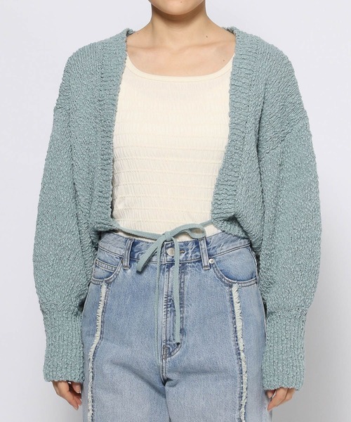 LOWRYS FARM（ローリーズファーム）の「マルチＷＡＹブークレボレロ　105093（ニット/セーター・レディース・ブラック/ベージュ/グレー/グリーン・FREE）」の16枚目の写真