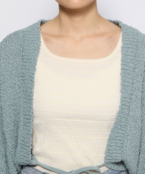 LOWRYS FARM（ローリーズファーム）の「マルチＷＡＹブークレボレロ　105093（ニット/セーター・レディース・ブラック/ベージュ/グレー/グリーン・FREE）」の21枚目の写真