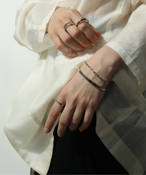 ORLEAN(オルレアン)の「【ORLEAN】シンプルリング 11号(リング・レディース・シルバー/ゴールド・11号)」の3枚目の写真