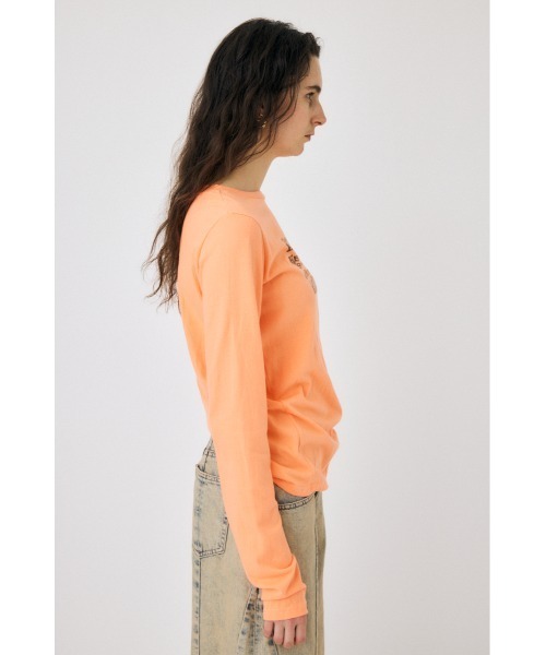 今季新作♡MOUSSY SILHOUETTE プルオーバー♡オレンジ MOUSSY（マウジー）の「MTA SUBWAY MAP プルオーバー（スウェット