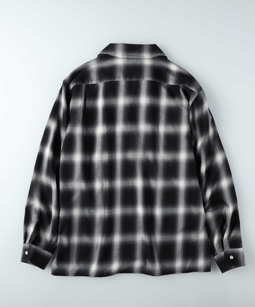 BACK NUMBER(バックナンバー)の「BACK NUMBER(バックナンバー)レーヨン混長袖開襟シャツ(シャツ/ブラウス・メンズ・ダークベージュ/ダークグレー/ブラック×ホワイト・S/M/L/XL)」の8枚目の写真