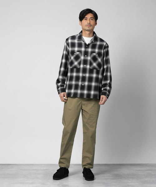 60s from the 909 collection レーヨン 開襟シャツ BACK NUMBER】レーヨン混長袖開襟シャツ（シャツ/ブラウス