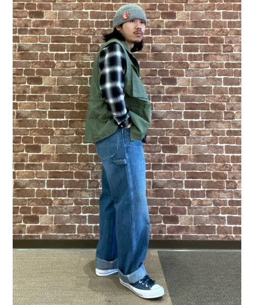 BACK NUMBER(バックナンバー)の「BACK NUMBER(バックナンバー)レーヨン混長袖開襟シャツ(シャツ/ブラウス・メンズ・ダークベージュ/ダークグレー/ブラック×ホワイト・S/M/L/XL)」の14枚目の写真