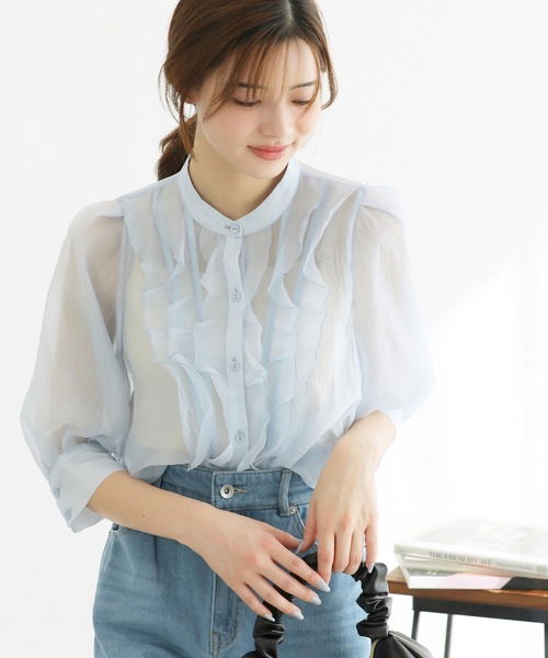 ROPE' PICNIC（ロペピクニック）の「【WEB限定】シアーフリルハーフ