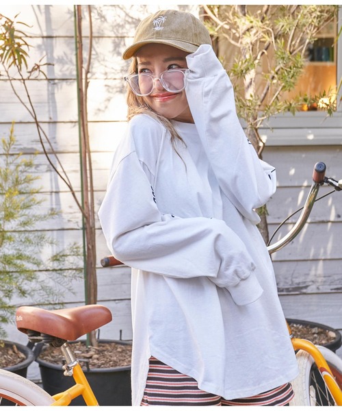 anap mimpi（アナップミンピ）の「パームツリー 刺繍 ウォッシュ加工 キャップ（キャップ・レディース・ベージュ/ネイビー・FREE）」の19枚目の写真