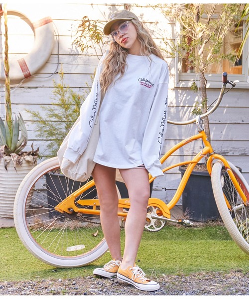 anap mimpi（アナップミンピ）の「パームツリー 刺繍 ウォッシュ加工 キャップ（キャップ・レディース・ベージュ/ネイビー・FREE）」の20枚目の写真