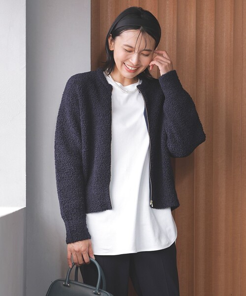 UNFILO（アンフィーロ）の「シアーテレコＴシャツ（Tシャツ/カットソー・レディース・ホワイト系/グレー系/ライトイエロー系/ダルブルー系・SMALL/MEDIUM/LARGE）」の19枚目の写真