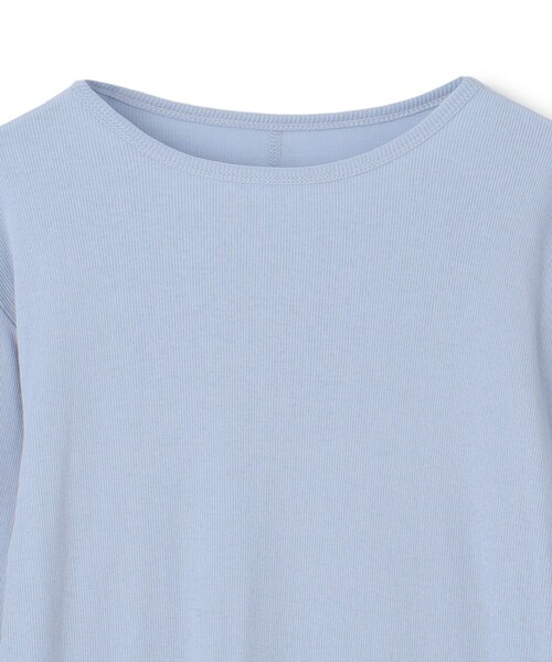 UNFILO（アンフィーロ）の「シアーテレコＴシャツ（Tシャツ/カットソー・レディース・ホワイト系/グレー系/ライトイエロー系/ダルブルー系・SMALL/MEDIUM/LARGE）」の10枚目の写真