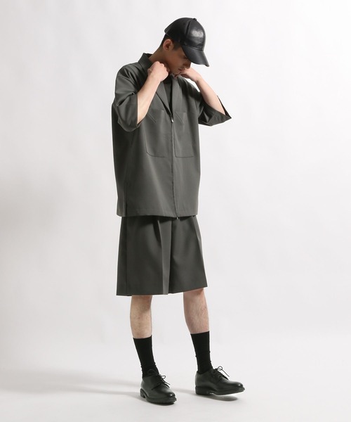 STERNBERG（スタンバーグ）の「STERNBERG/2タックテーラードショートパンツ/991854（その他パンツ・メンズ・ブラック/チャコールグレー・MEDIUM/SMALL/LARGE）」の12枚目の写真