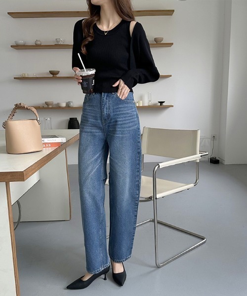 COCOMOMO(ココモモ)の「アンサンブル ボレロタンクトップセット 2点セット(ニット/セーター・レディース・ブラック/グレイッシュベージュ/ホワイト/ブラウン・FREE)」の17枚目の写真