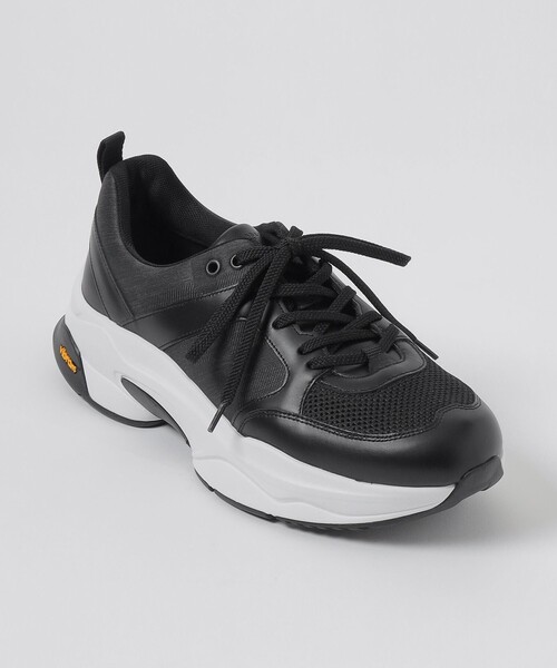 BLACK LABEL CRESTBRIDGE(ブラックレーベル・クレストブリッジ)の「【BLACK lab.】シャドークレストブリッジチェックビブラムスニーカー(スニーカー・メンズ・ブラック・26.0cm/27.0cm/25.0cm)」の2枚目の写真