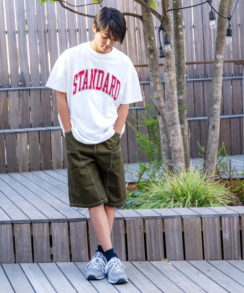 GLAZOS(グラソス)の「【大人向けサイズあり】【STREET】クラックロゴプリントビッグ半袖Tシャツ(Tシャツ/カットソー・キッズ・ネイビー/ホワイト/ブルー/ブラック・140cm/150cm/160cm/170cm)」の5枚目の写真