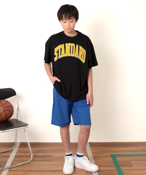 GLAZOS(グラソス)の「【大人向けサイズあり】【STREET】クラックロゴプリントビッグ半袖Tシャツ(Tシャツ/カットソー・キッズ・ネイビー/ホワイト/ブルー/ブラック・140cm/150cm/160cm/170cm)」の8枚目の写真