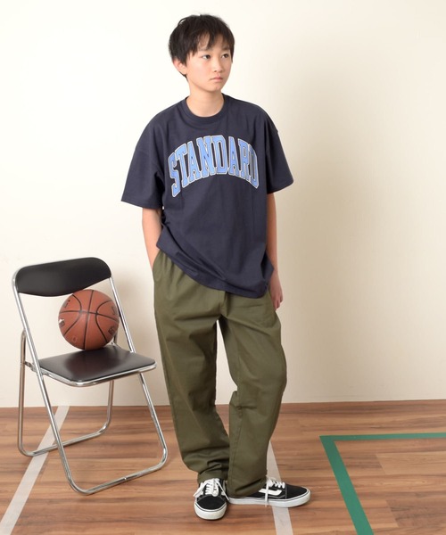 GLAZOS(グラソス)の「【大人向けサイズあり】【STREET】クラックロゴプリントビッグ半袖Tシャツ(Tシャツ/カットソー・キッズ・ネイビー/ホワイト/ブルー/ブラック・140cm/150cm/160cm/170cm)」の9枚目の写真