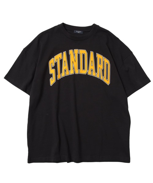 【関税込】 ロゴ プリント 半袖 Tシャツ - ブラック KGRW NEW STANDARDロゴプリント半袖Tシャツ