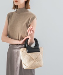 VIOLAd'ORO | VIOLAd’ORO　アバカレザーハンドルバッグ(ハンドバッグ)