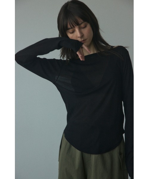 BLACK BY MOUSSY（ブラックバイマウジー）の「boat neck sheer
