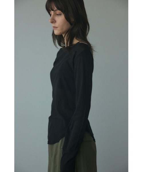 BLACK BY MOUSSY ボートネックトップス BLACK BY MOUSSY（ブラックバイマウジー）の「boat neck sheer