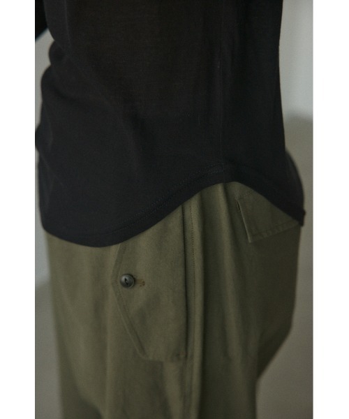 BLACK BY MOUSSY（ブラックバイマウジー）の「boat neck sheer tops(ボートネックシアートップス)（Tシャツ/カットソー・レディース・ホワイト/ライトカーキ/ピンク/ブラック・FREE）」の10枚目の写真