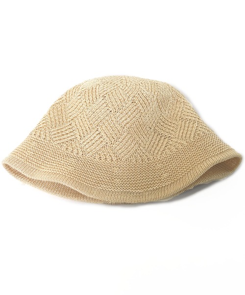 w closet（ダブルクローゼット）の「ニットチューリップハット（ハット・レディース・アイボリー/ブラック・FREE）」の3枚目の写真