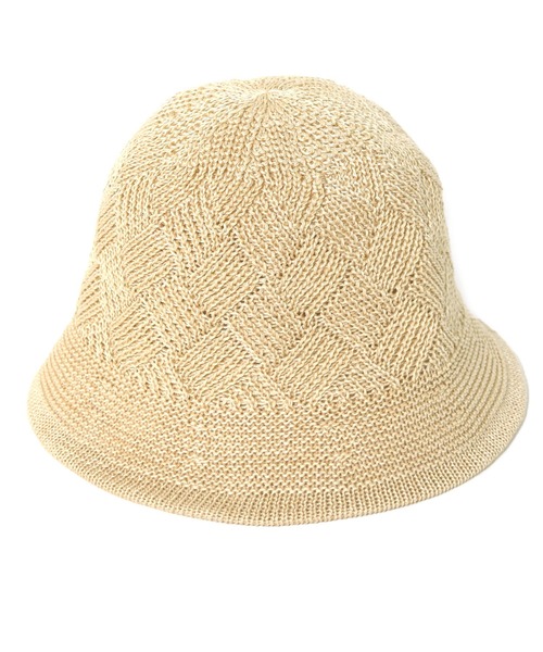 w closet（ダブルクローゼット）の「ニットチューリップハット（ハット・レディース・アイボリー/ブラック・FREE）」の4枚目の写真