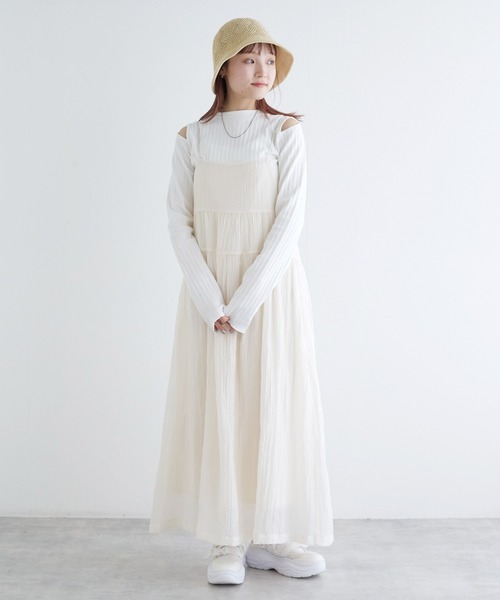 w closet（ダブルクローゼット）の「ニットチューリップハット（ハット・レディース・アイボリー/ブラック・FREE）」の6枚目の写真