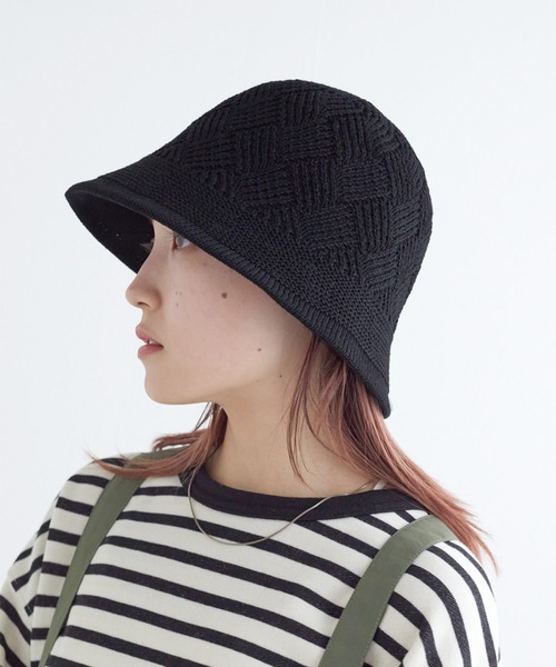 w closet（ダブルクローゼット）の「ニットチューリップハット（ハット・レディース・アイボリー/ブラック・FREE）」の12枚目の写真