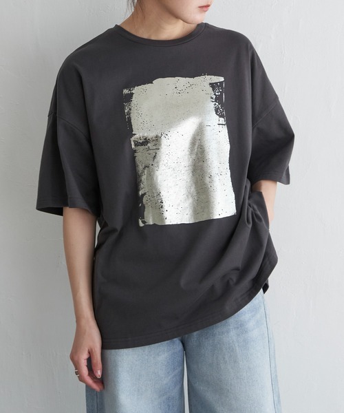 【プリントが特徴的】半袖Tシャツ MONO-MART tシャツ ナンバリングプリントラグランメッシュ半袖