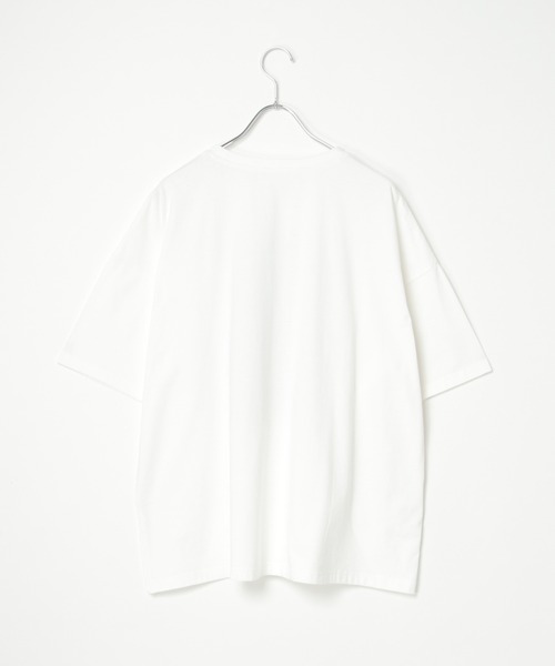 notch.(ノッチ)の「箔プリント半袖Tシャツ(Tシャツ/カットソー・レディース・オフホワイト/チャコールグレー・M)」の4枚目の写真