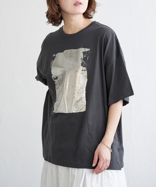 セール】箔プリント半袖Tシャツ（Tシャツ/カットソー）｜notch