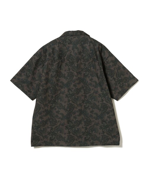 B:MING by BEAMS(ビーミングバイビームス)の「B:MING by BEAMS / メッシュ ペイズリープリント オープンカラー シャツ(セットアップ対応)(シャツ/ブラウス・メンズ・チャコールグレー/レッド系その他7・LARGE/MEDIUM/X-LARGE/SMALL)」の12枚目の写真
