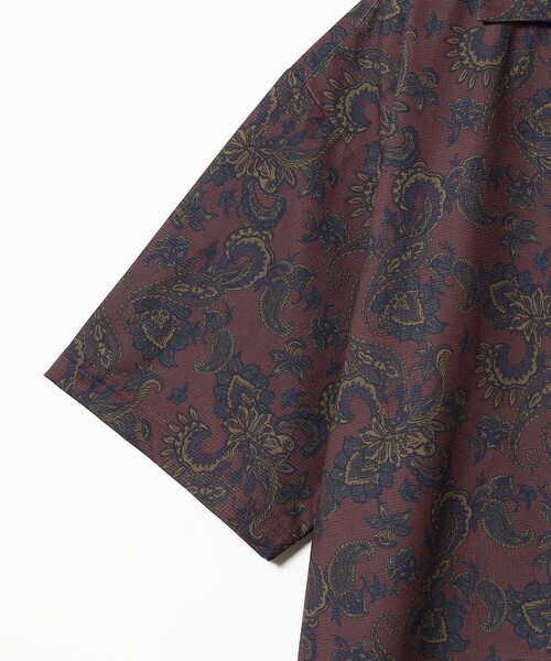 B:MING by BEAMS(ビーミングバイビームス)の「B:MING by BEAMS / メッシュ ペイズリープリント オープンカラー シャツ(セットアップ対応)(シャツ/ブラウス・メンズ・チャコールグレー/レッド系その他7・LARGE/MEDIUM/X-LARGE/SMALL)」の16枚目の写真