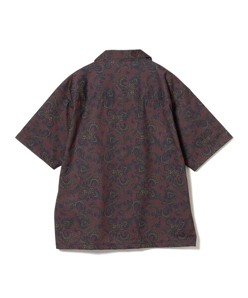 B:MING by BEAMS(ビーミングバイビームス)の「B:MING by BEAMS / メッシュ ペイズリープリント オープンカラー シャツ(セットアップ対応)(シャツ/ブラウス・メンズ・チャコールグレー/レッド系その他7・LARGE/MEDIUM/X-LARGE/SMALL)」の18枚目の写真