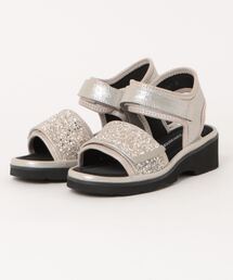 COMPOSITION9（コンポジションナイン）の「グリッターベルクロストラップコンフォートサンダル（サンダル）」