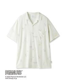 gelato pique（ジェラートピケ）の「【PEANUTS】【HOMME】総柄プリントシャツ（ルームウェア/パジャマ・メンズ）」