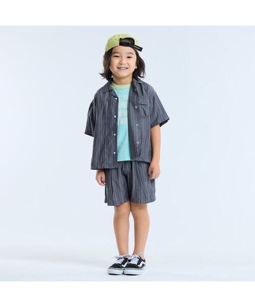 F.O.KIDS(エフオーキッズ)の「カラーへザーメッセージTシャツ(Tシャツ/カットソー・キッズ・チャコール/オレンジ/グリーン・80/90/95/100/110/120/130/140/150)」の5枚目の写真