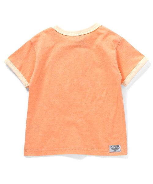F.O.KIDS(エフオーキッズ)の「カラーへザーメッセージTシャツ(Tシャツ/カットソー・キッズ・チャコール/オレンジ/グリーン・80/90/95/100/110/120/130/140/150)」の10枚目の写真