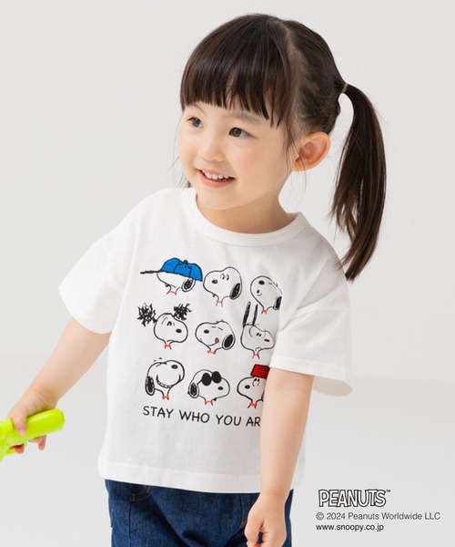 PEANUTS（ピーナッツ）の「PEANUTS / ピーナッツ スヌーピー 半袖Tシャツ（Tシャツ/カットソー・キッズ・B/E/D/A/C/F・120cm/80ｃｍ/90cm/100cm/110cm/130cm/140cm）」の2枚目の写真
