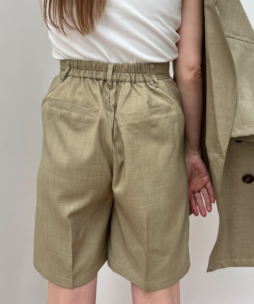 y/m(イム)の「エステルツイルハーフパンツ(その他パンツ・レディース・チャコールグレー/ベージュ・FREE)」の12枚目の写真