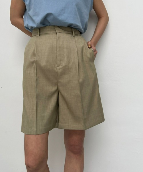 y/m(イム)の「エステルツイルハーフパンツ(その他パンツ・レディース・チャコールグレー/ベージュ・FREE)」の17枚目の写真