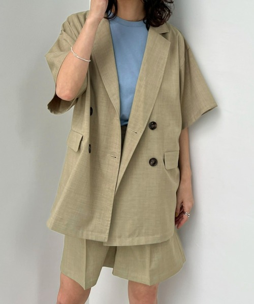 y/m(イム)の「エステルツイルハーフパンツ(その他パンツ・レディース・チャコールグレー/ベージュ・FREE)」の20枚目の写真