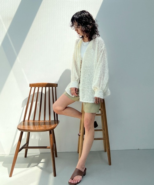 y/m(イム)の「エステルツイルハーフパンツ(その他パンツ・レディース・チャコールグレー/ベージュ・FREE)」の21枚目の写真